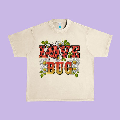 Ladybug Love Bug Urban Heavy Tee Designed By Barkaloodesign