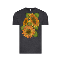 Vintage Black sunflowers b Vintage Tee - Artiststas