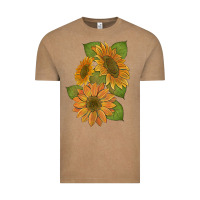 Vintage Coffee sunflowers b Vintage Tee - Artiststas