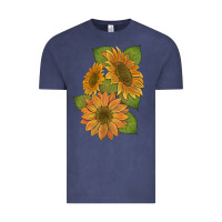 Vintage Denim sunflowers b Vintage Tee - Artiststas