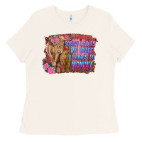 Bone sorry ladies my heart belongs to mommy highland cow and calf Ladies Tee - RanaPortraitStore
