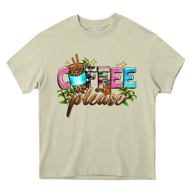 Coffee Please Heavy Core Tee by Zillion Design Studio | Teevron