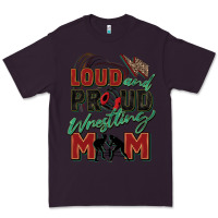 Plum loud and proud wrestling mom Premium Tee - Zillion Design Studio
