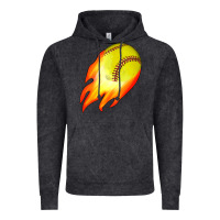 Vintage Black softball Vintage Hoodie - JahusDesignShop