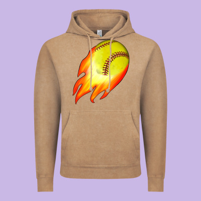 Softball Vintage Hoodie Designed By Jahusdesignshop