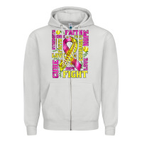 Dove Grey breast cancer softball ribbon love cure fight bbs Zipper Hoodie - BundleAndBundleShop