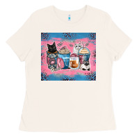 Bone cat coffee cups Ladies Tee - Zillion Design Studio