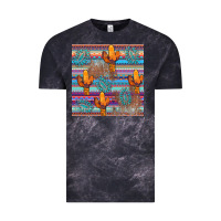 Cloud Black cactus gemstone seamless Vintage Tee - AdoDesignShop
