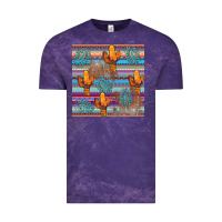 Cloud Purple cactus gemstone seamless Vintage Tee - AdoDesignShop