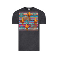 Vintage Black cactus gemstone seamless Vintage Tee - AdoDesignShop