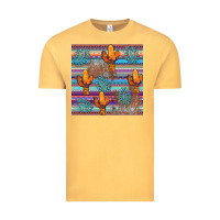 Vintage Mustard cactus gemstone seamless Vintage Tee - AdoDesignShop