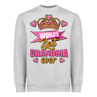 Heather Grey world's best grandma ever Heavyweight Sweatshirt - Jasminsmagicworld