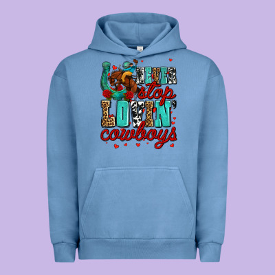 Never Stop Lovin Cowboys Olivia Urban Hoodie Designed By Oliviacreatesart