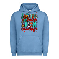 Pigment Pebble Blue never stop lovin cowboys olivia Urban Hoodie - OliviaCreatesArt
