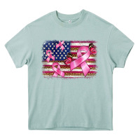 Arona breast cancer american flag background Heavy Core Tee - BarkalooDesign