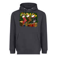 Smoke Christmas Santa Socks Heavyweight Hoodie - RanaPortraitStore