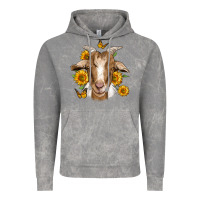 Cloud Rock sunflower goat Vintage Hoodie - Jasminsmagicworld