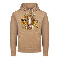 Vintage Coffee sunflower goat Vintage Hoodie - Jasminsmagicworld
