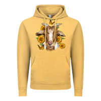 Vintage Mustard sunflower goat Vintage Hoodie - Jasminsmagicworld