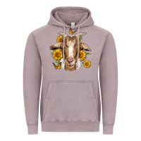 Vintage Zinc sunflower goat Vintage Hoodie - Jasminsmagicworld