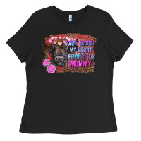 Black sorry ladies my heart belongs to mommy highland calf Ladies Tee - RanaPortraitStore