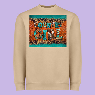 Country Girl Heavyweight Sweatshirt Designed By Barkaloodesign