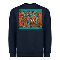 Navy country girl Heavyweight Sweatshirt - BarkalooDesign