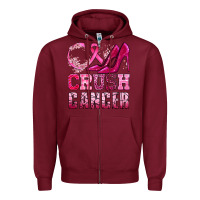 Burgundy crush cancer high heels bbs Zipper Hoodie - BundleAndBundleShop