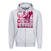 Heather Grey crush cancer high heels bbs Zipper Hoodie - BundleAndBundleShop