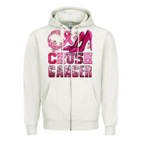 Oatmeal Heather crush cancer high heels bbs Zipper Hoodie - BundleAndBundleShop