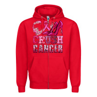 Red crush cancer high heels bbs Zipper Hoodie - BundleAndBundleShop