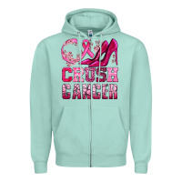 Seafoam crush cancer high heels bbs Zipper Hoodie - BundleAndBundleShop