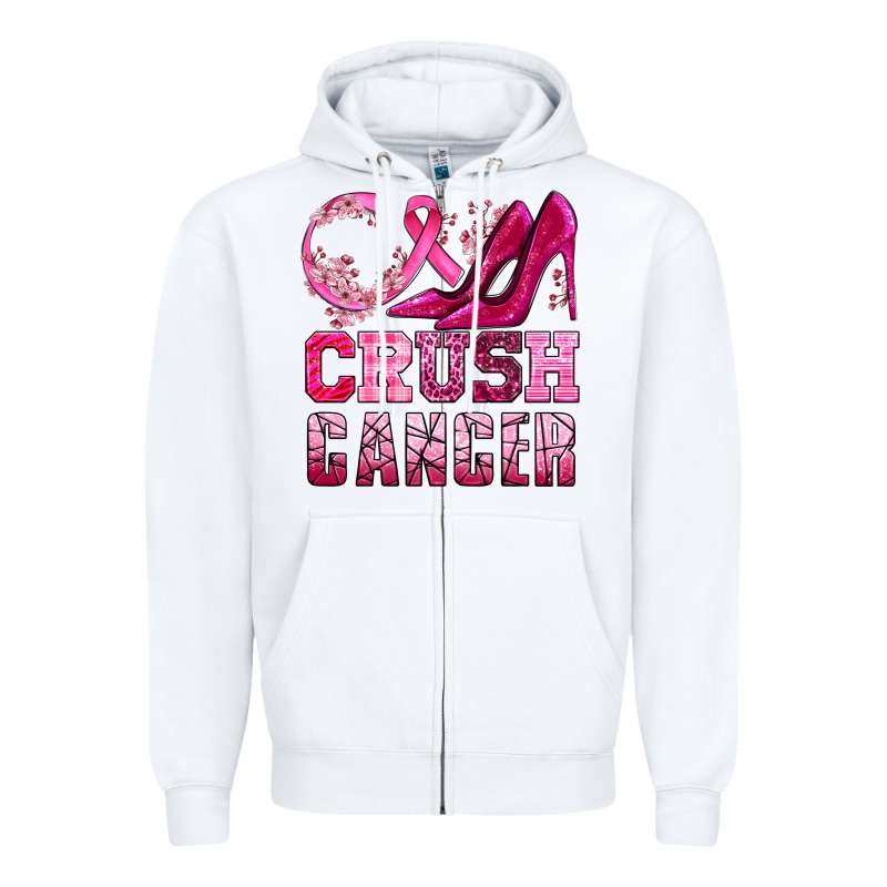 Crush Cancer High Heels Bbs Zipper Hoodie by BundleAndBundleShop | Teevron