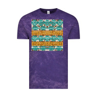 Cloud Purple aztec cowhide seamless Vintage Tee - AdoDesignShop