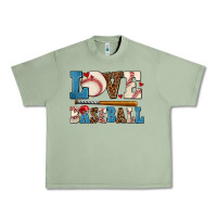 Oil Green love baseball Urban Heavy Tee - AdoDesignShop
