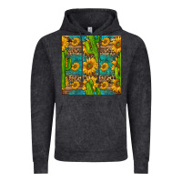 Vintage Arctic sunflower and cactus seamless pattern Vintage Hoodie - BundleAndBundleShop