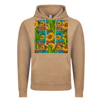 Vintage Coffee sunflower and cactus seamless pattern Vintage Hoodie - BundleAndBundleShop