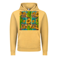 Vintage Mustard sunflower and cactus seamless pattern Vintage Hoodie - BundleAndBundleShop