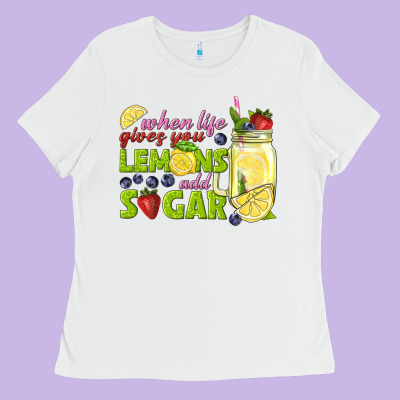 When Life Gives You Lemons Add Sugar Tbw Ladies Tee Designed By Texasbilliewilder