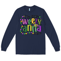 Navy i'm from weezy anna baby mardi gras Long Sleeve Tee - MaliasSmallBusiness