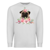Dove Grey Pug Premium Sweatshirt - Bettercallsaul