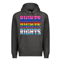Charcoal Heather Rights rights rights Premium Hoodie - NancyCooperArtShop
