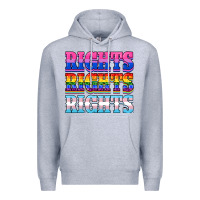 Heather Grey Rights rights rights Premium Hoodie - NancyCooperArtShop