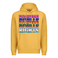 Mustard Rights rights rights Premium Hoodie - NancyCooperArtShop