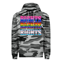 Slate Camo Rights rights rights Premium Hoodie - NancyCooperArtShop