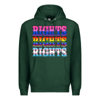 Sports Green Rights rights rights Premium Hoodie - NancyCooperArtShop