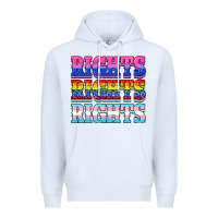 White Rights rights rights Premium Hoodie - NancyCooperArtShop