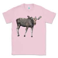 Bubblegum Pink Moose Buck Deer Classic Tee - LillyAllenDesigns