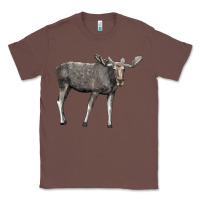 Chestnut Moose Buck Deer Classic Tee - LillyAllenDesigns