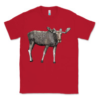 Red Moose Buck Deer Classic Tee - LillyAllenDesigns